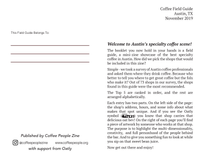 Coffee Field Guide / Austin DIGITAL PDF
